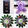 100Pcs Ladybugs Smooth Charming Colorful 3D Ladybugs Ornaments