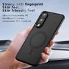 For Samsung Galaxy S25 Plus Ultra Edge FE Case Matte Magsafe Drop-proof Built-in Airbag Corner Non-yellowing Material Soft Cover