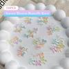 50Pcs Colorful Bow Nail Art Accessory Illusionary Ab Color Resin Ribbon Bows Manicures Decoration Charm