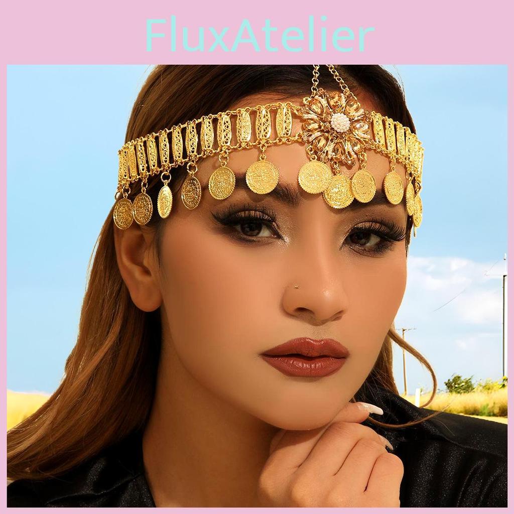 Rhinestone Arabian Style Flower Women Headwear For Brides And Special Occasions