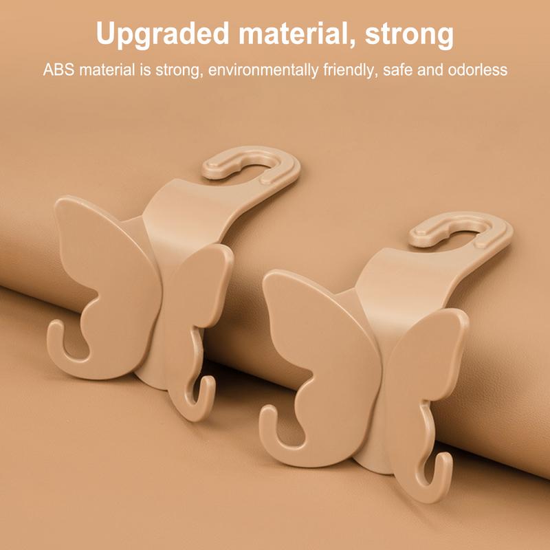 Backseat Hooks For Car Versatile Car Headrest Butterfly Hook Hanger Minivan Caravan Interior Organizer Purses And Bags Holder