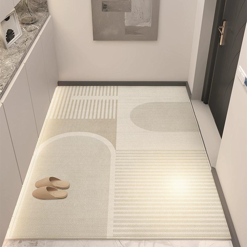 Home Doorway Rug Mat with Trim-to-Fit Design, Stain-Resistant & Anti-Slip - Practical Entryway Floor Carpet for Family Use
