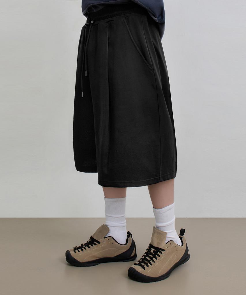 Dimiteulibeullaeg [10Th Anniversary Special] © Everyone'S Coolmax® Fabric One-Pleat Sweat Half Pants_3 Colors