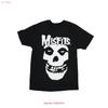 T-shirt Misfits Unisexe Taille L Noir Groupe Punk Crâne 2022 Musique Mode Vintage Polyvalent Doux Respirant Extensible Graphique