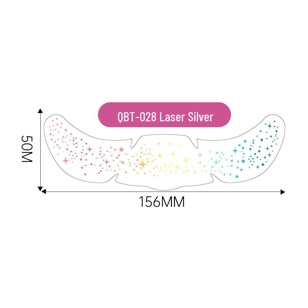 Trendy Waterproof Sweatproof Silver Freckle Face Stickers
