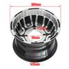 Butuc Roată 8 Inch 19/21x7-8 18x9.50-8 Față Spate Jantă Aluminiu Vacuum 8x5'' pentru Quad ATV Chinezesc Motocicletă cu 4 Roți Mașină de Plajă Kart