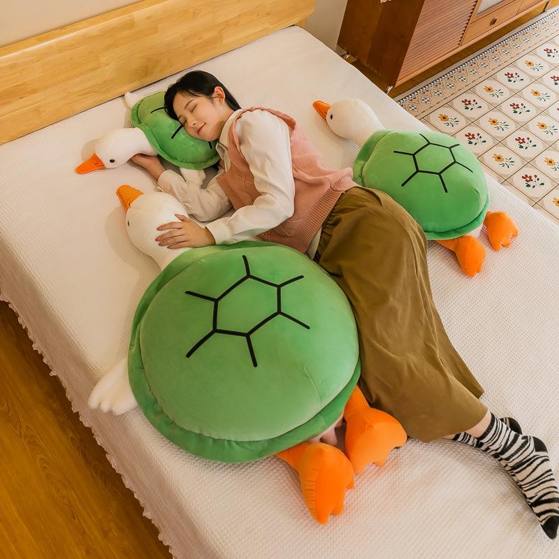 Turtle big goose plush toy cute turtle goose sleeping pillow doll doll grab machine doll machine