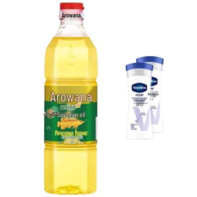 Vaseline Daily Brightening Body Lotion Fresh Scent Twin Pack + Arowana Soybean Oil