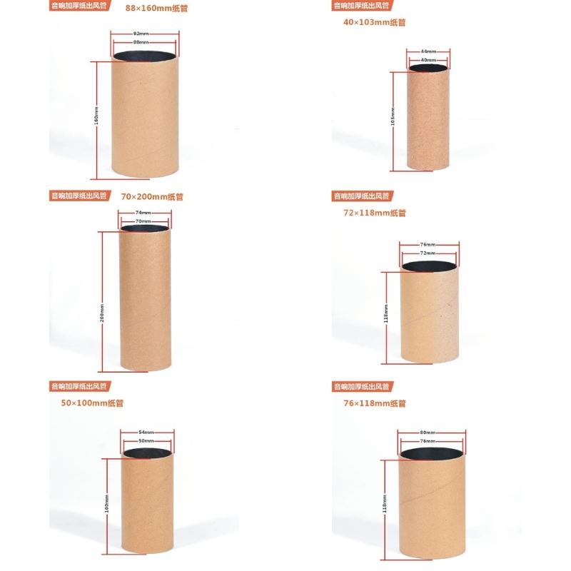 Acoustically Optimized Paper Bass Reflexes Port Tube For Subwoofer Bass Enhancement And Reduced Distortions