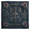 Crosses Rose Pattern Tarots Card Tablecloth Altars Cloth Altars Cloth Divinations Card Table Cloth Tapestry Easy Use