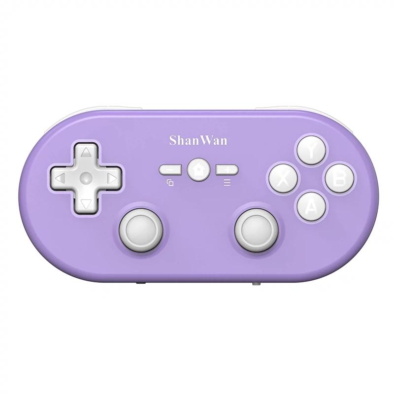 2024 ShanWan New Mini Gamepad Wireless BT Q37 Micro Game Controller with Vibration Double Rocker for Android/iOS/PC