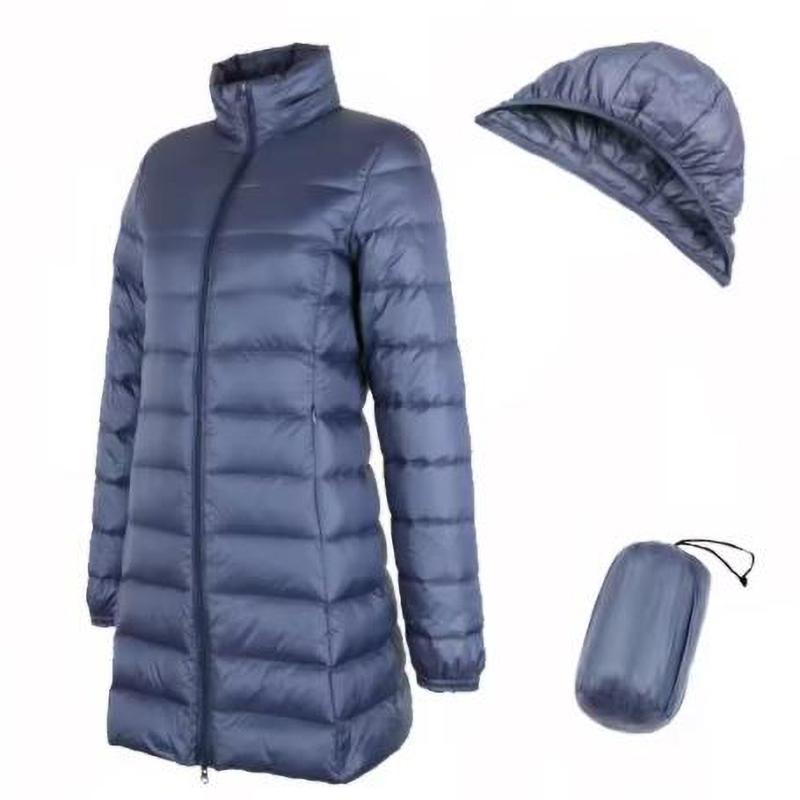 Cappotti Lungo Inverno Giacca Imbottita Staccabile Giacca Imbottita Leggera da Donna Cappotto Caldo con Cappuccio