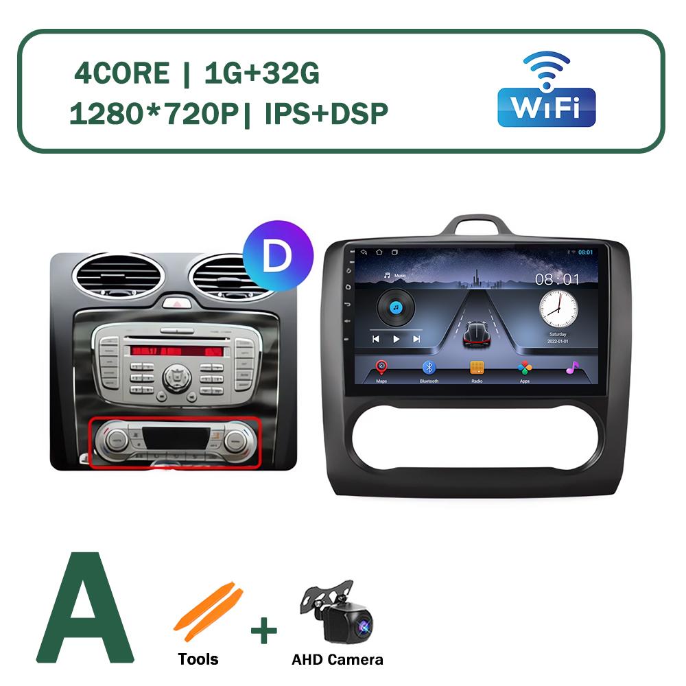 XSW3 9 Inch Wireless CarPlay Android Auto Radio for Ford Focus 2 Mk2 2004 - 2011 Car Multimedia Video Stereo Player GPS WIFI