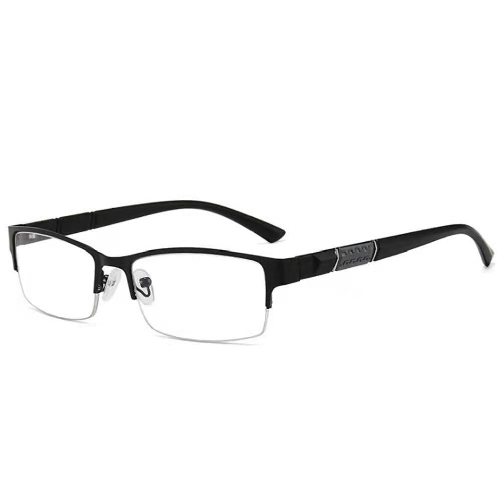 New Anti-blue Light Metal Reading Glasses Business Half Frame Classic Presbyopia Glasses Anti-fatigue Elderly Far Sight Glasses