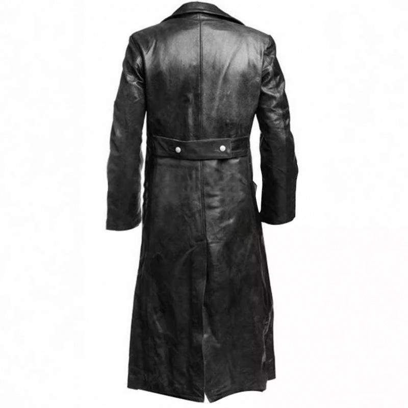 European and American men's locomotive large size leather jacket men's NB trend