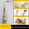 All-Copper Thermostatic Shower Faucet Set with Rain Shower Head
