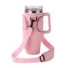 Water Bottle Bag Anti Slip Portable Double Layers Water Bottle Holder with Handle Fit for Stanley 40 Oz Insulated Tumblers Pink