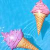 Ice Cream Inflatable Toy Extra Large Ice Cream Pool Float Kids Floating Toy for Swimming Pool Water Play