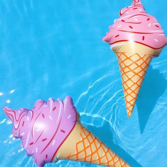 Ice Cream Inflatable Toy Extra Large Ice Cream Pool Float Kids Floating Toy for Swimming Pool Water Play