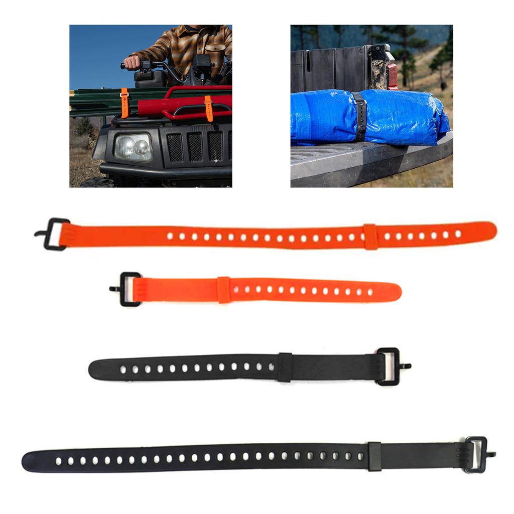 2Pcs Camping Hiking Cargo Storage Belt Buckle Elastic Rubber Travel Tied Belt Luggage Lash Belt Fastening Strap