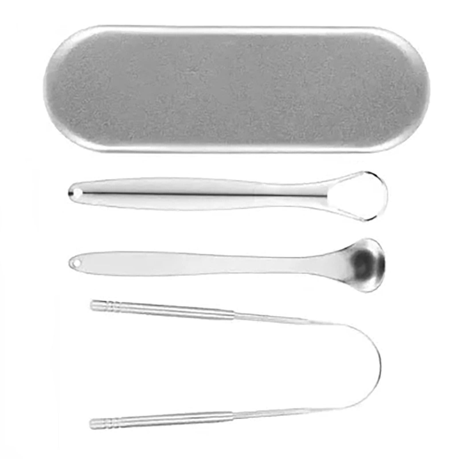 

Tongue Scraper Ergonomic Stainless Steel Tongue Cleaner Brush Oral Cleaning Tool
