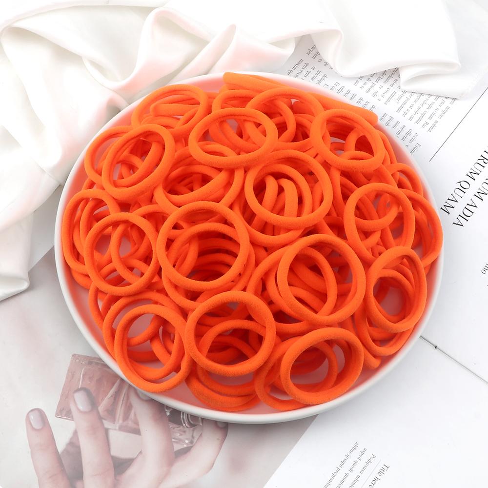 51 Colors Basic Elastic Hair Band for Girls 20/30/50PCS 4cm Simple Solid Color Headband Women Hair Accessories Scrunchies Holder
