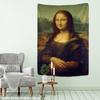 Mona Lisa's smile tapestry wall hanging Bohemian style beautiful table mat living room printing art decoration