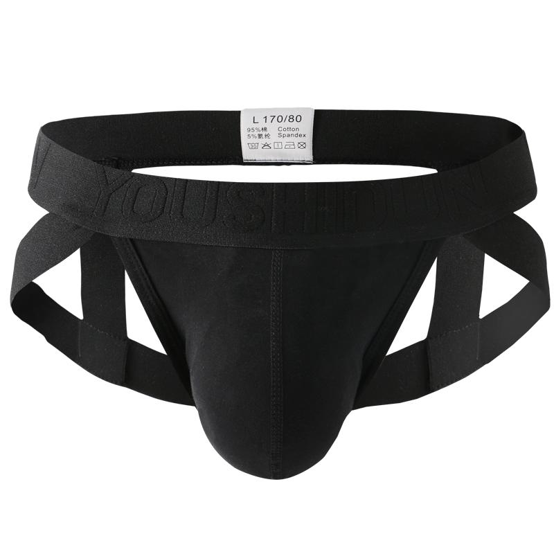 Men's Cotton Briefs Underwear Sexy Jockstraps Thong