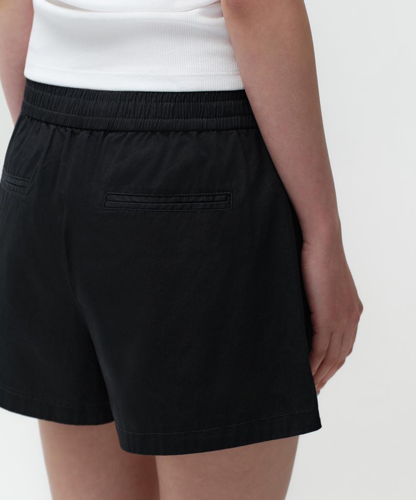 MUSINSA STANDARD WOMAN Women'S Cotton Elastic Shorts [Black]