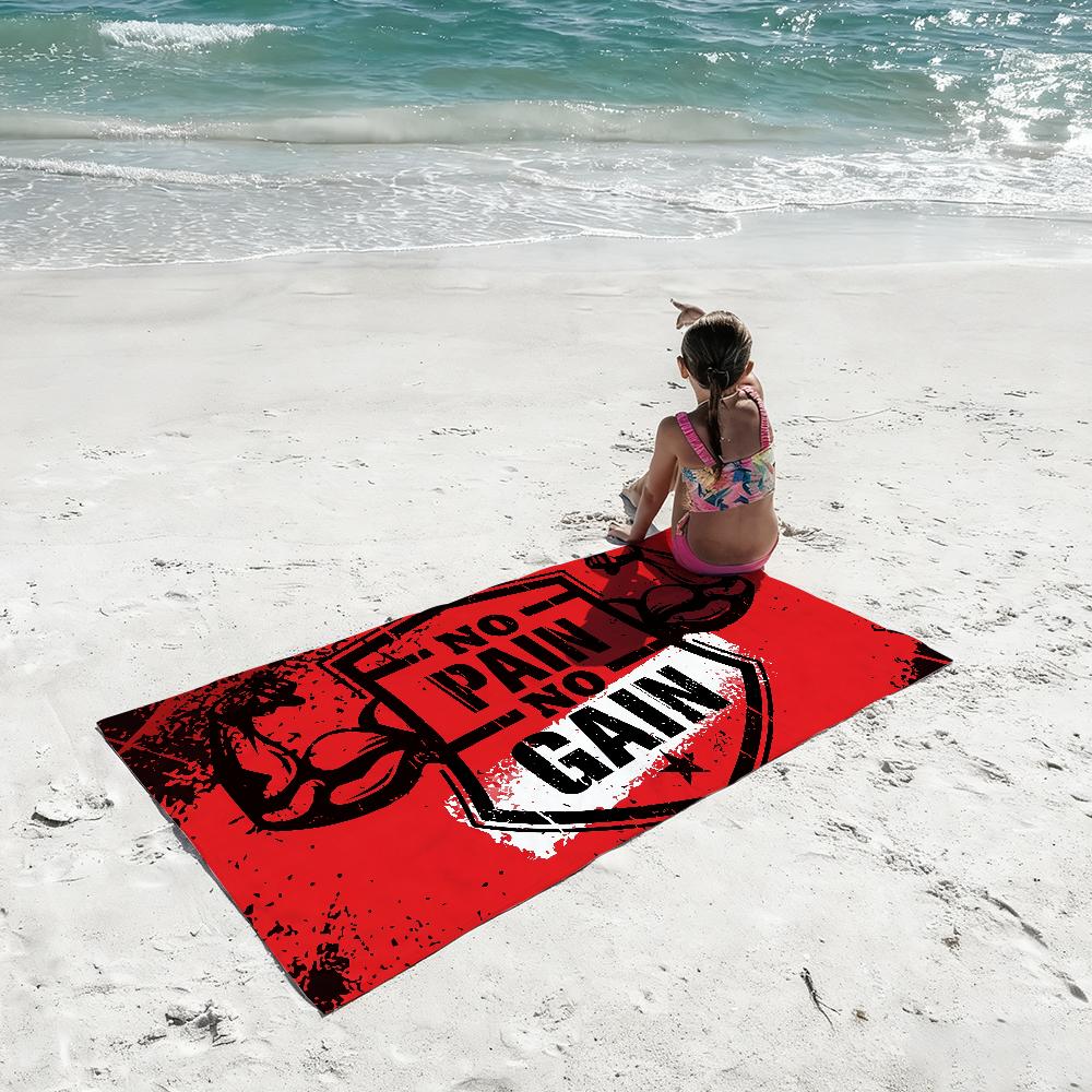No Pain No Gain Towel Shower Sauna Travel Spa Quick Dry Gym Accessories Soft Large Beach Towels
