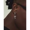 Micro-Inlaid Cross Ins Niche Style Zircon Hip Hop Earrings