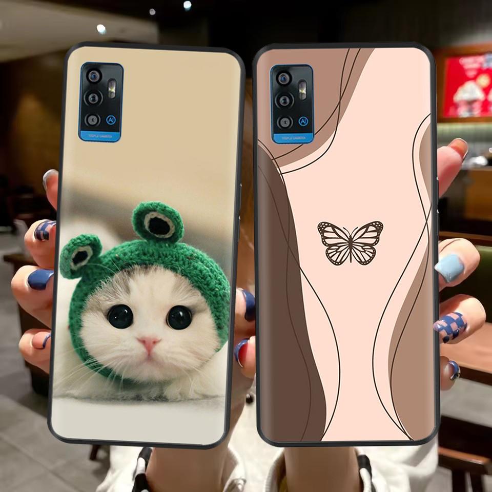 For ZTE Blade A51 Case BladeA71 Stylish Painted Silicone Soft Protector Back Cover For ZTE Blade A71 A7030 BladeA51 Phone Cases