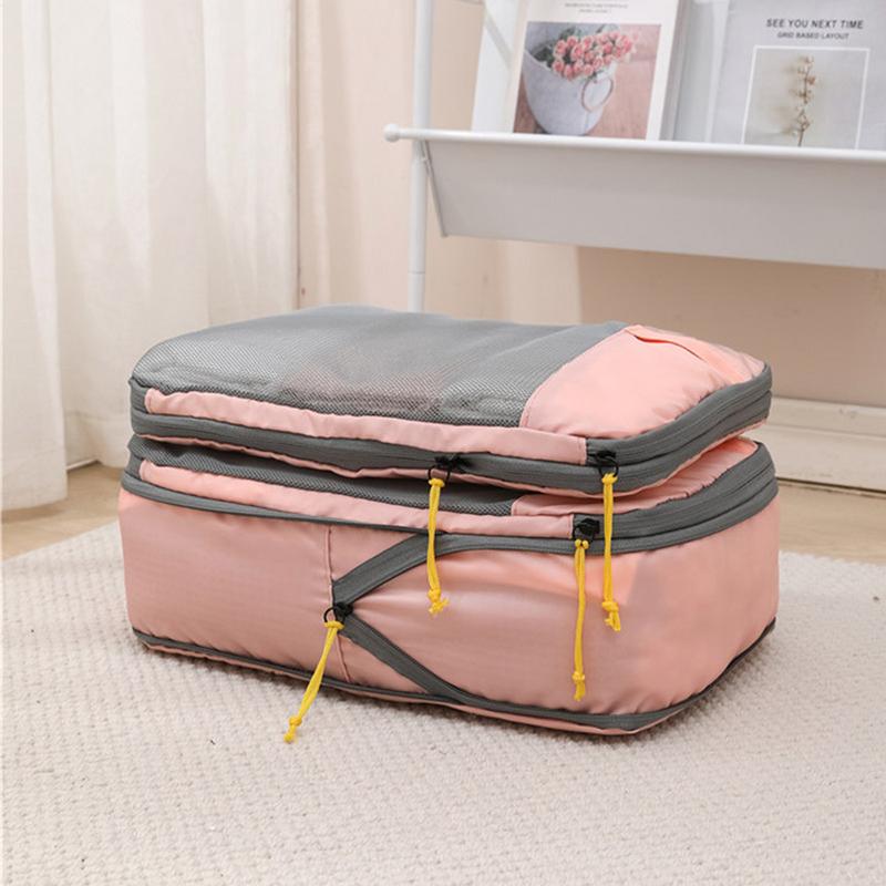 Packing Cubes For Travel Compression Portable Lightweight Travel Packing Cubes Large Capacity Space-Saving Travel Accessories