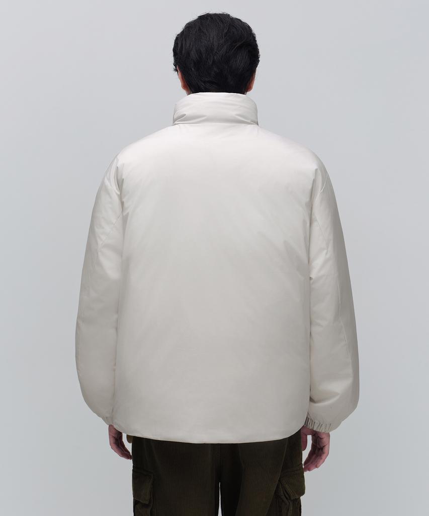 Musinsa Standard Daily Puffer Minimal Short Padded Jacket [Dusty Cream]
