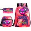 Geometry sprint game backpack geometry dash heat transfer backpack elementary school bag leisure bag