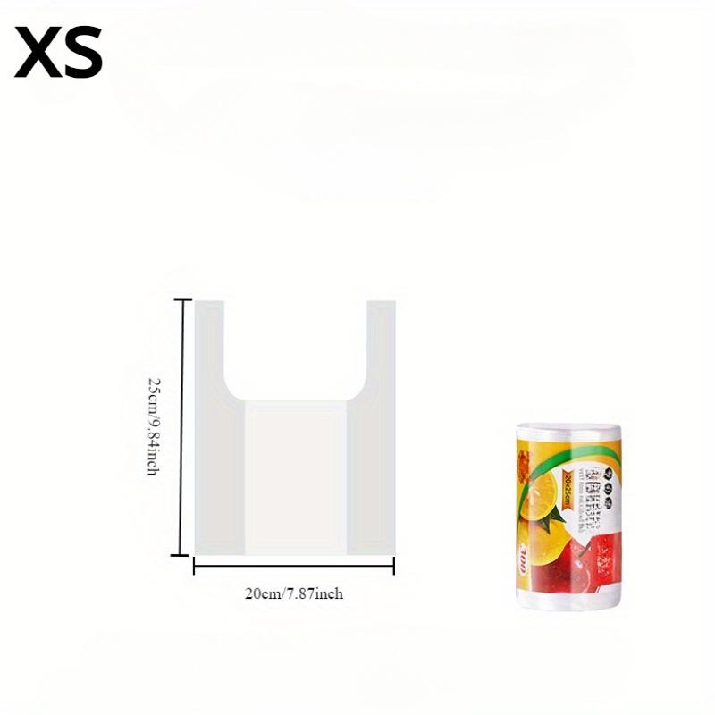 300pcs Transparent Disposable Food Storage Bags Set, Suitable for Supermarkets, Convenience Stores, Kitchens, and Restaurants