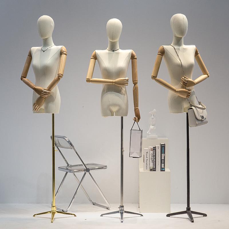 Korean Women's Clothing Store Mannequin: Pendant Arm Flat Shoulder Display Stand