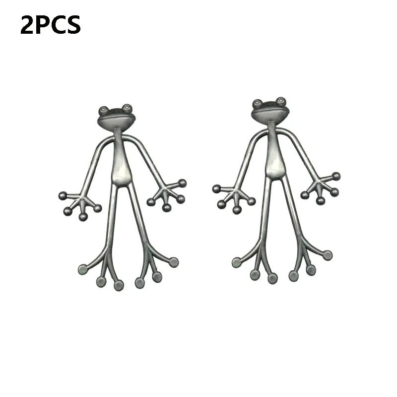 Creative Frog Plant Stand Cute Frog Flower Pot Hugger Plant Climbing Fixture Clips Planter Stake Decor Garden Climbing Branch