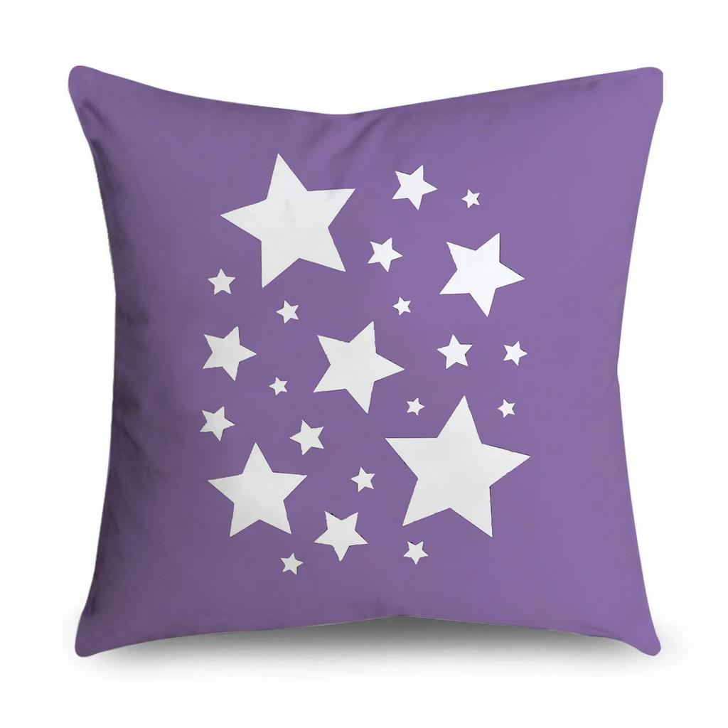 Purple Pattern Pillowcase Interior Decoration Office Living Room Home Pillowcase