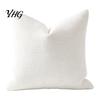 Invisible Zipper Pillow Case Weave Texture Cushion Case, Chenille Throw Cover, Solid Color Cover Durable Decorative Covers with for Living Room