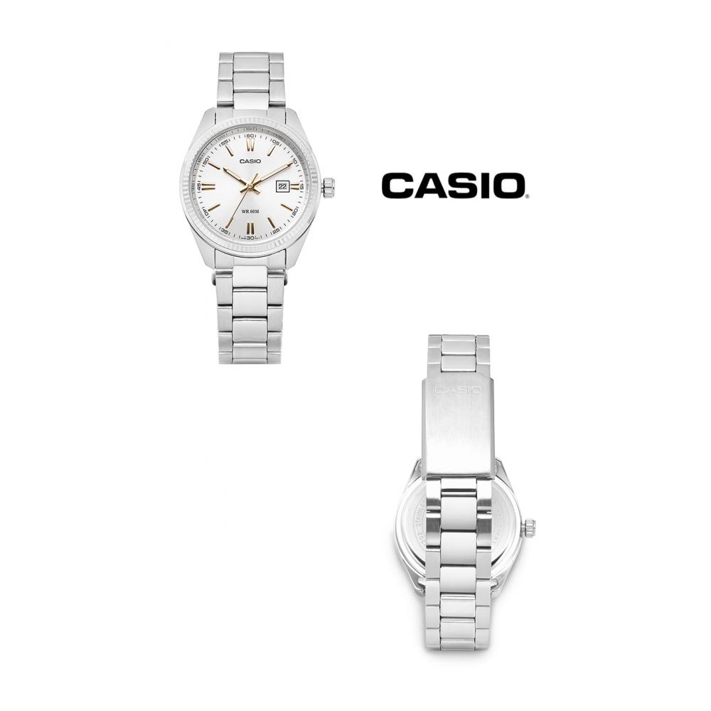 Casio Ltp 1302d 7a2vdf Ltp 1302d 7a2 Analog Sat Student Female Metal Watch