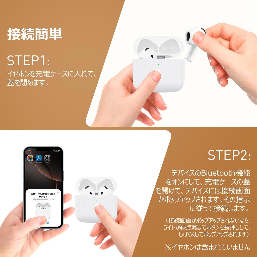 PIAQEIOZ Ladecase Kompatibel mit AirPods AirPods 4 Ladecase Ersatzladegerät für AirPods 4. Lade Bluetooth Kabelloses Laden 4,