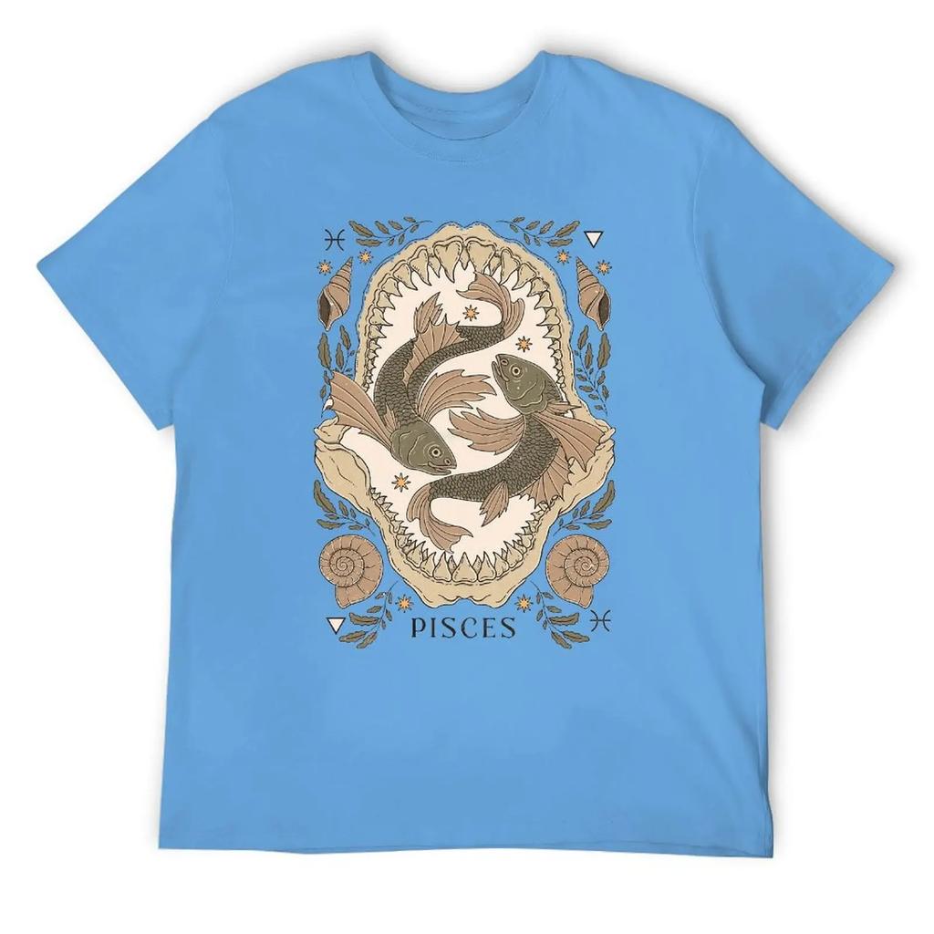 Fresh Pisces Twelve Constellation (12) T-shirt  Move T-shirts Casual Graphic Funny Novelty Leisure USA Size