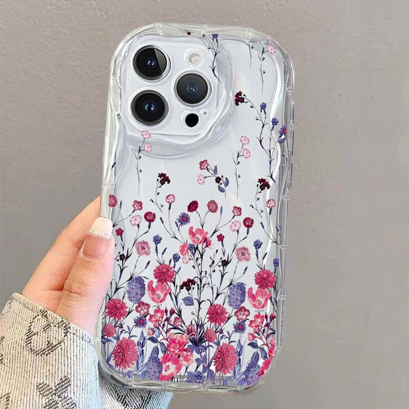 Phone Case for Huawei Honor X5C X7D X9D 400 200 Pro 90 Lite X6B X8B X7B X9B X5B X6C X8C X6A X8A X7A X9C Flowers Leaves TPU Cover