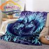 Chinese Dragon or Divine  Fluffy Blanket Flannel Warmth Soft Plush Sofa Throw Dragon Eye Square  Blanket Tourist
