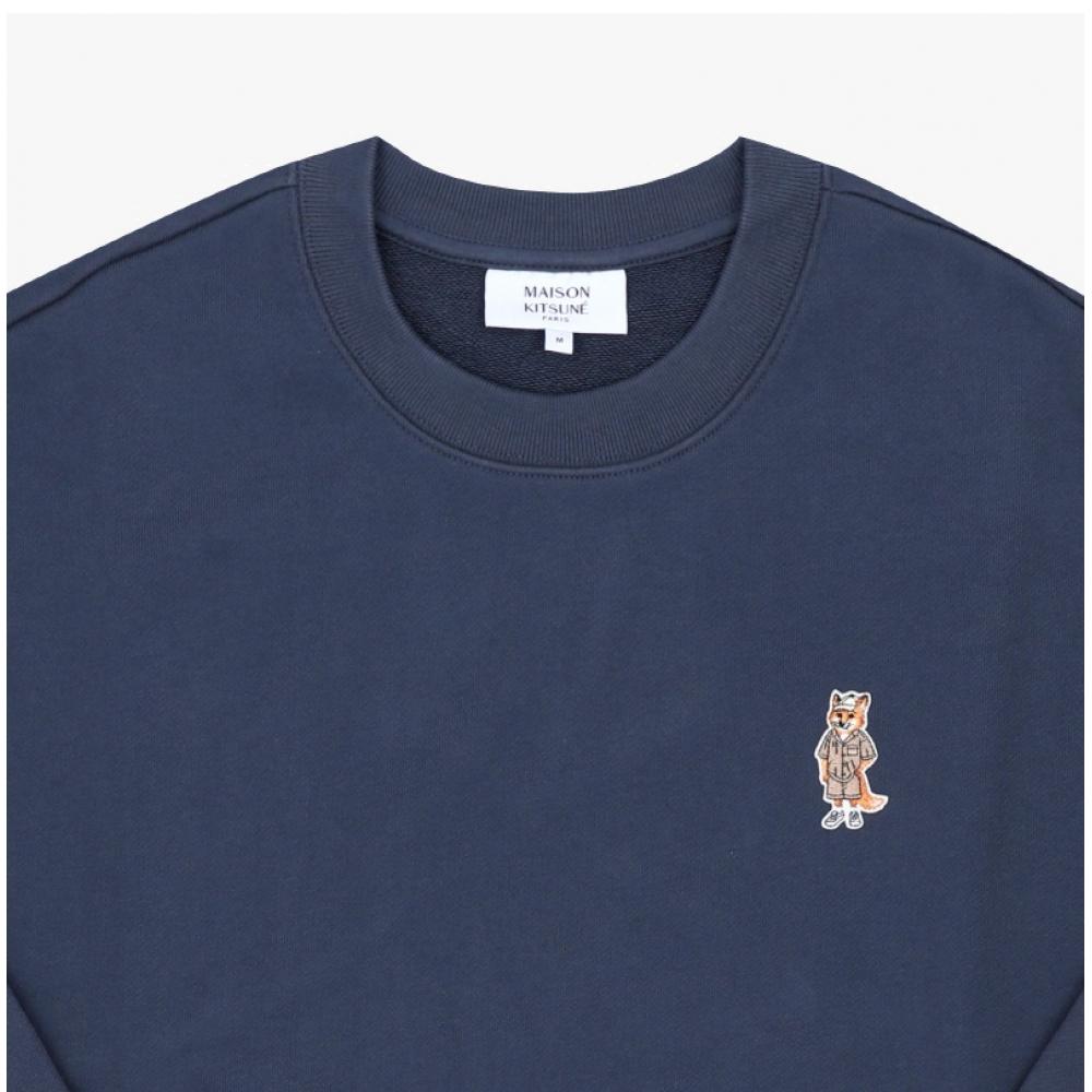 MaiSon Kitune Men S dreSSed Fox Patch SweatShirt 0422 Qm00309km0341