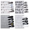 Silver Dragon Nail Stickers Gold Manicure Obtisky Přenosné novoroční obtisky na nehty Jarní festival