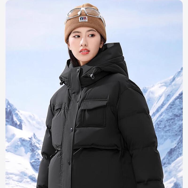 SNOWFLYING Unisex Short Hooded Down Jacket G X40146884FX