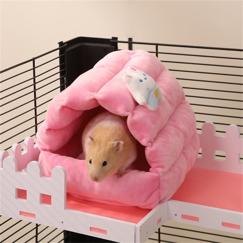 Lovely Small Animal Houses for Hamsters Rabbits And Birds Decorative Homes Pet Nest Breathable Bed