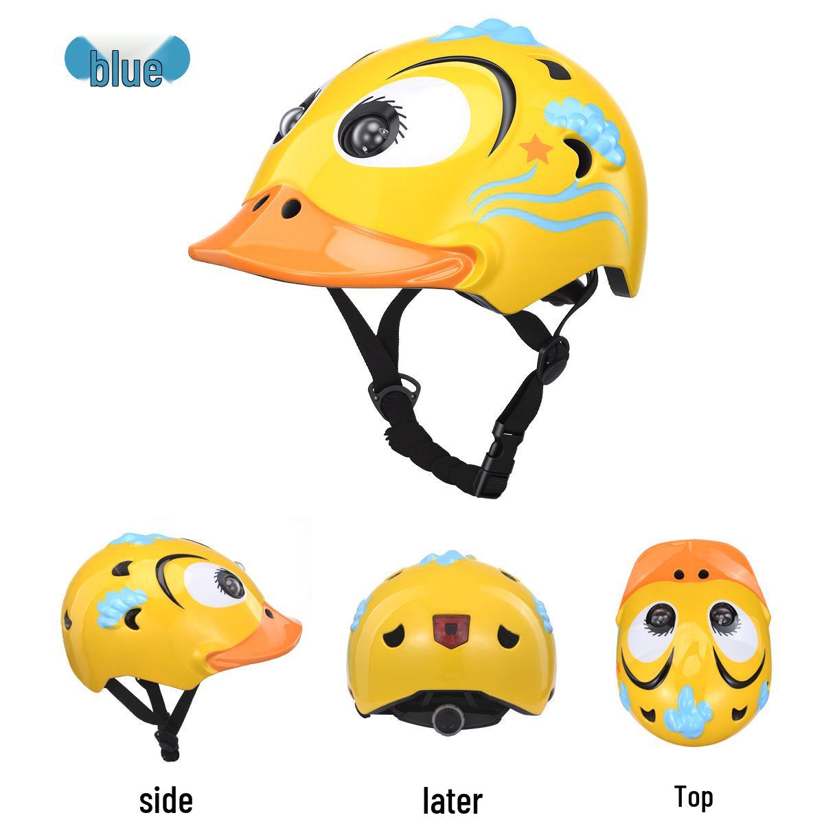Children`s Yellow Cartoon Duck Helmet for